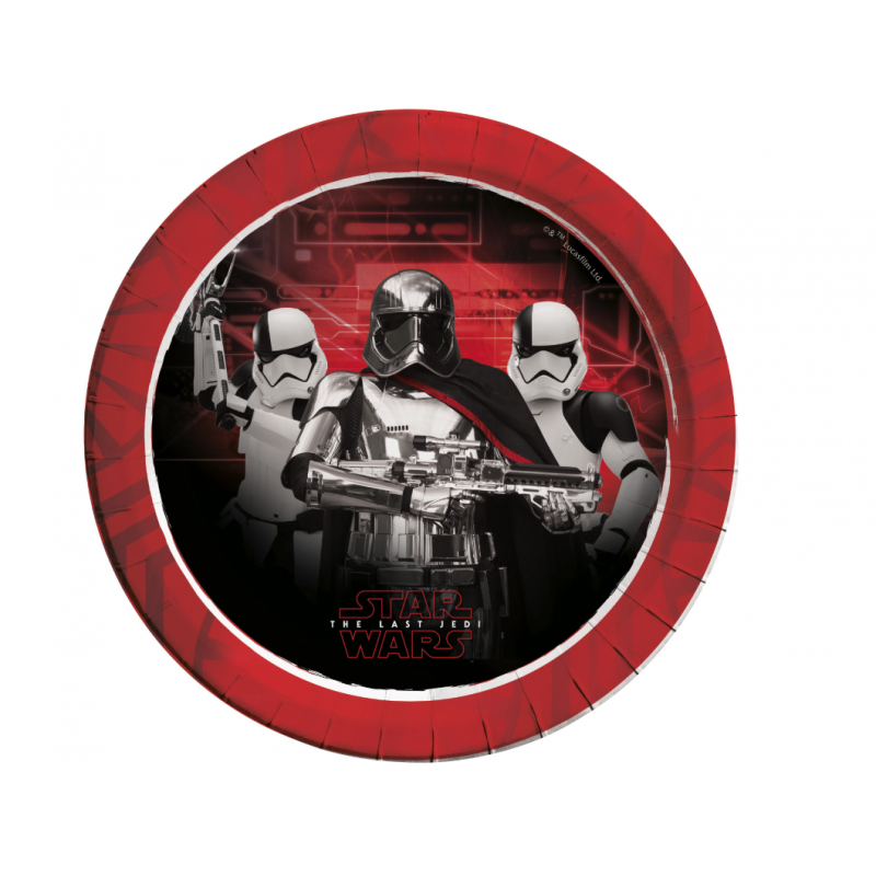 Pratos de Papel 23cm Festa Star Wars
