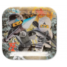Pratos de Papel 18 cm Festa Ninjago