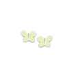 Brincos Superagatha pastel borboleta apple green
