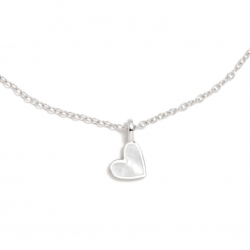 Colar coração madreperola...