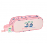 Estojo duplo Safta Lilo & Stitch rosa pastel