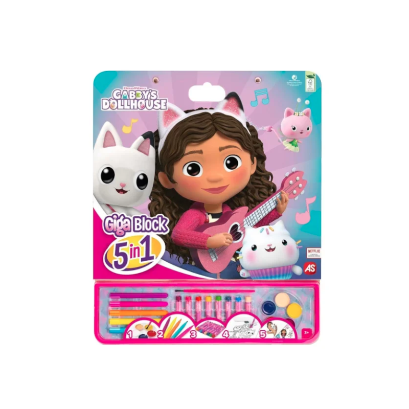 Giga Block 5 em 1 Gabby`s Dollhouse