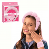 Conjunto de acessórios para rotina de beleza de spa, faixa de cabeça e pulseira