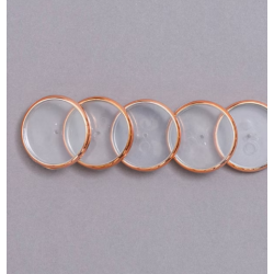 Discos e elástico rose gold...