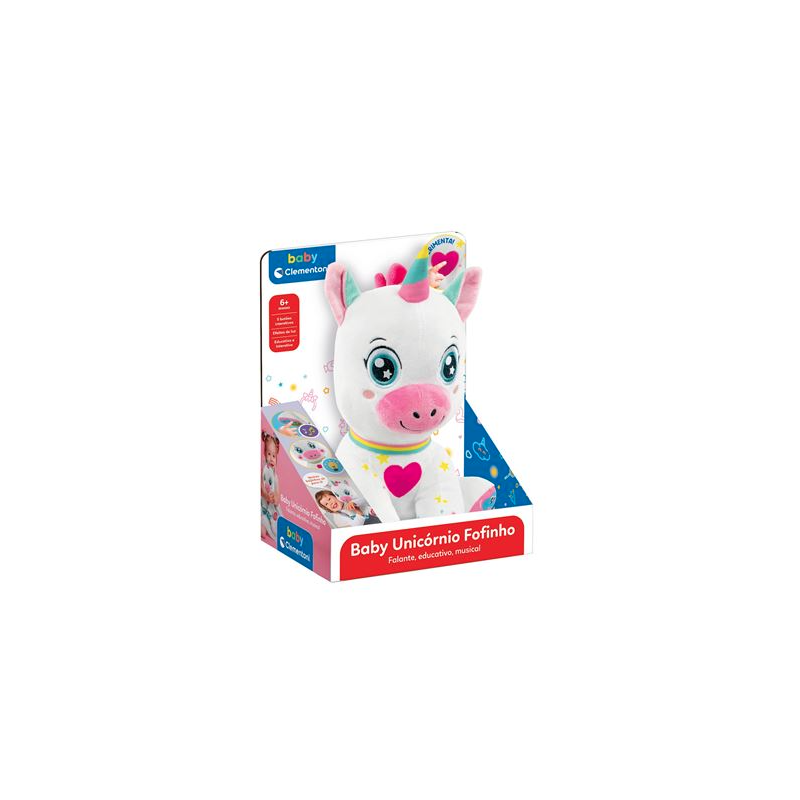 Peluche Clementoni Baby Unicornio Fofinho Falante