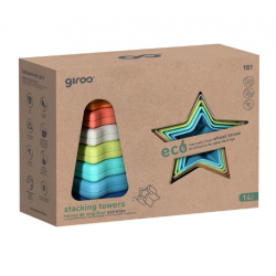 Pirâmide Estrelinha 14 Pcs Bio Plástico Giros