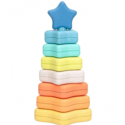 Pirâmide Estrelinha 14 Pcs Bio Plástico Giros