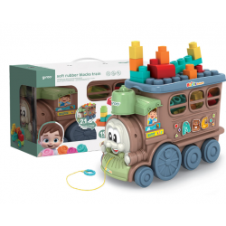 Comboio ABC Multiatividades de Arraste 19 pcs 2 em 1