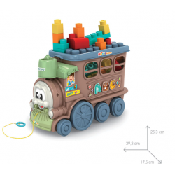 Comboio ABC Multiatividades de Arraste 19 pcs 2 em 1