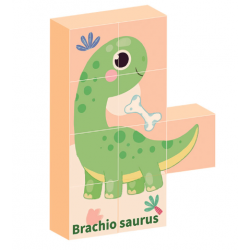 Puzzle 9 Cubos Magnéticos 6 Dinos