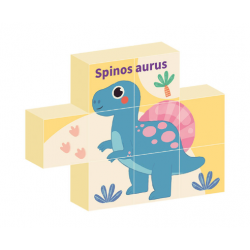 Puzzle 9 Cubos Magnéticos 6 Dinos