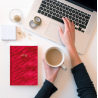 Notebook A5 de Veludo Vermelho Highland Days
