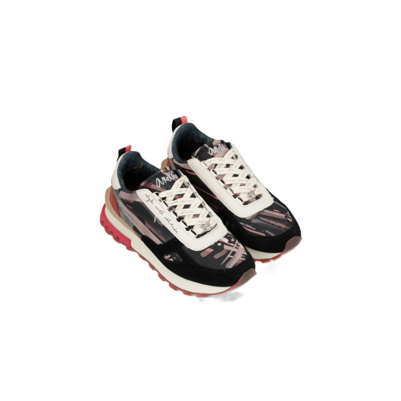 Tenis Urban Vermelho e Preto Anekke