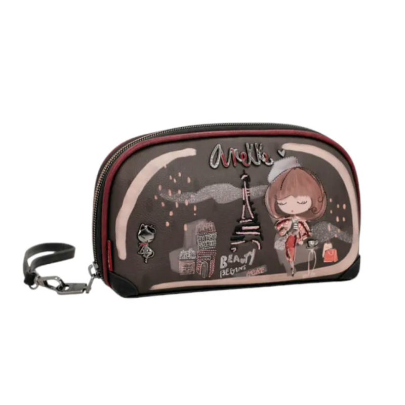 Bolsa / Carteira RFID Mademoiselle Preta Anekke
