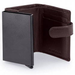 Porta-Cartões SL Benfica com Ejector de Alumínio - Carbon