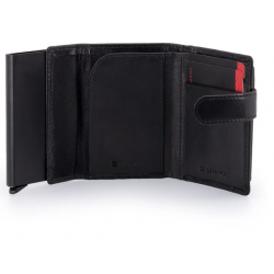 Porta-Cartões SL Benfica com Ejector de Alumínio - Carbon