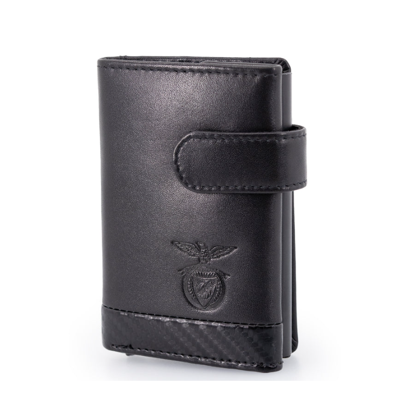 Porta-Cartões SL Benfica com Ejector de Alumínio - Carbon