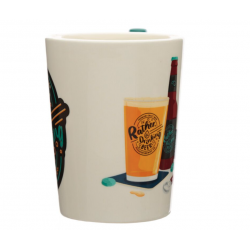 Caneca de Cerâmica com Asa Moldada - Cerveja