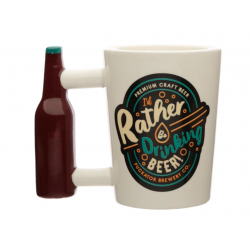 Caneca de Cerâmica com Asa Moldada - Cerveja