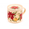 Conjunto de caneca e tampa com base Natal Botânico