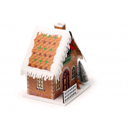 Decoração LED Padaria de Natal com pão de gengibre