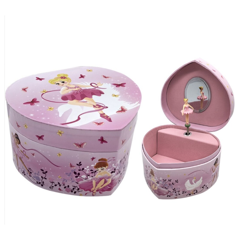 Caixa música coração  Bailarina- Porta Jóias