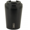 Copo preto metalizado térmico compacto de 350 ml