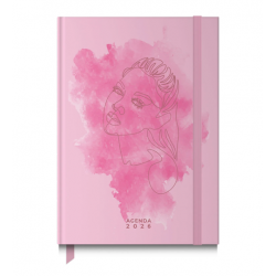 Agenda Diária A5 2026 Ambar Twenties Com Elástico