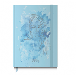 Agenda Diária A5 2026 Ambar Twenties Com Elástico