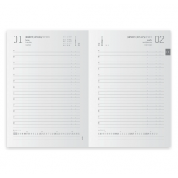 Agenda Diária A5 2026 Ambar Twenties Com Elástico