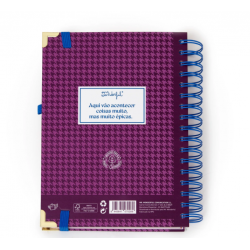 Conjunto de Agenda Office 2026 Diária + caneta - A vida é hoje