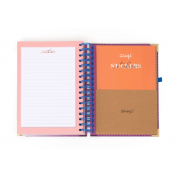 Conjunto de Agenda Office 2026 Diária + caneta - A vida é hoje