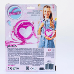 Girabrilla borsetta cuore con paiettes