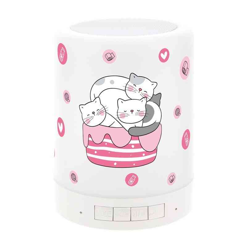 Lâmpada Coluna Bluetooth Gato