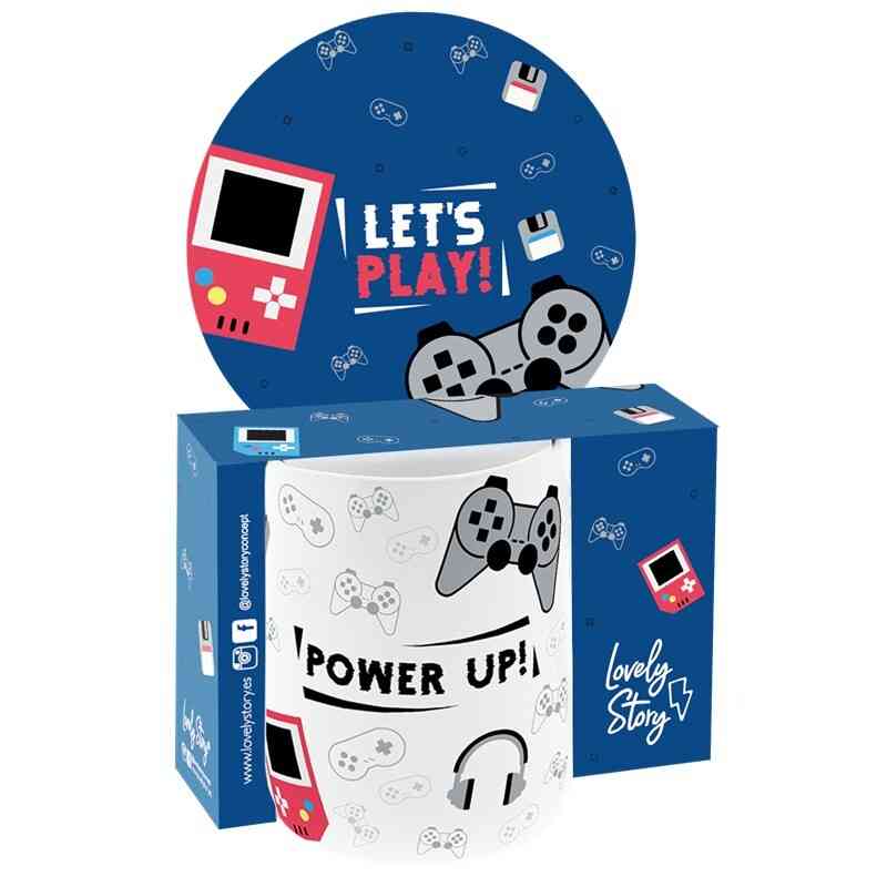 Caneca 330ml  "Power Up"