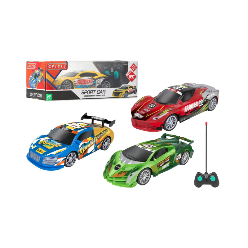 Carro Desportivo Spidko com controle remoto, escala 1:22, 7f 27MHz