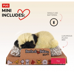 Peluche mini Pug Retriever Perfect Petzzz