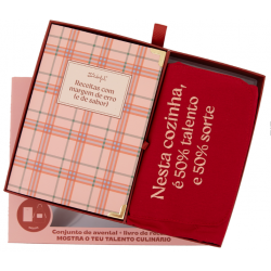 Conjunto avental + livro de...