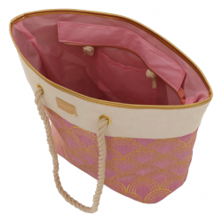 Saco de Praia Camomilla Deco Rosa