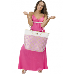 Saco de Praia Camomilla Deco Rosa