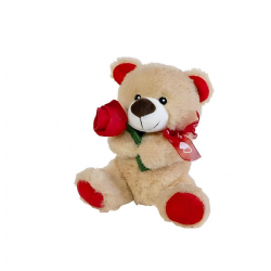 Peluche Urso Flor 21 cm