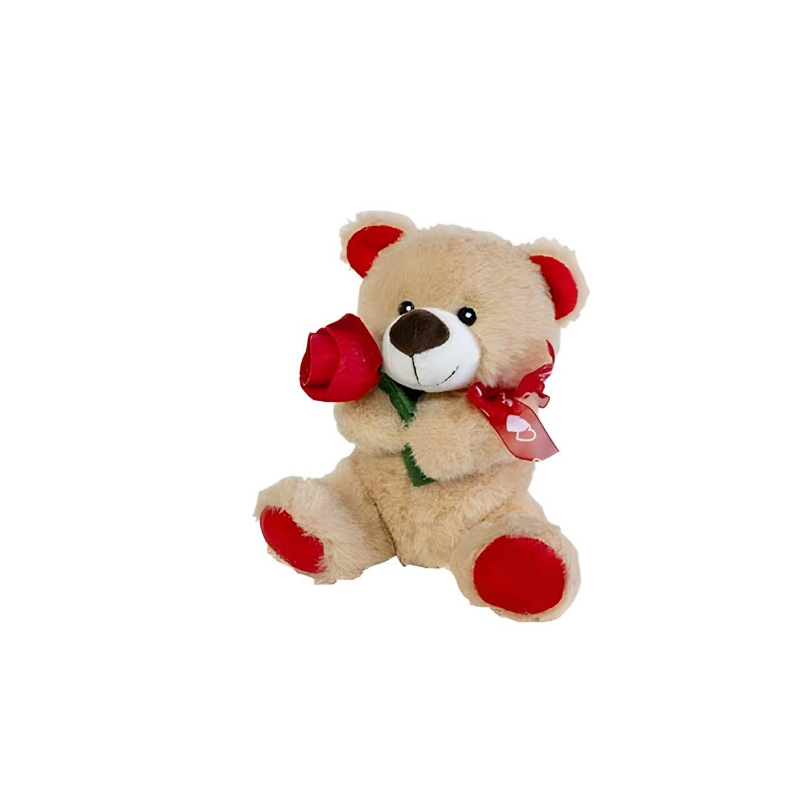 Peluche Urso Flor 21 cm