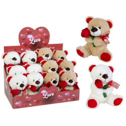Peluche Urso Flor 21 cm