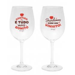 2 copos de vinho - Contigo...