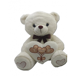 Peluche Urso c/coração 33cm
