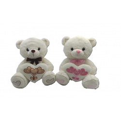 Peluche Urso c/coração 33cm