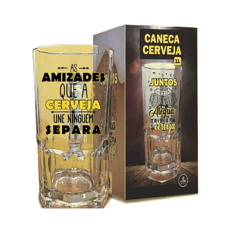 Caneca cerveja 1L "As amizades.."