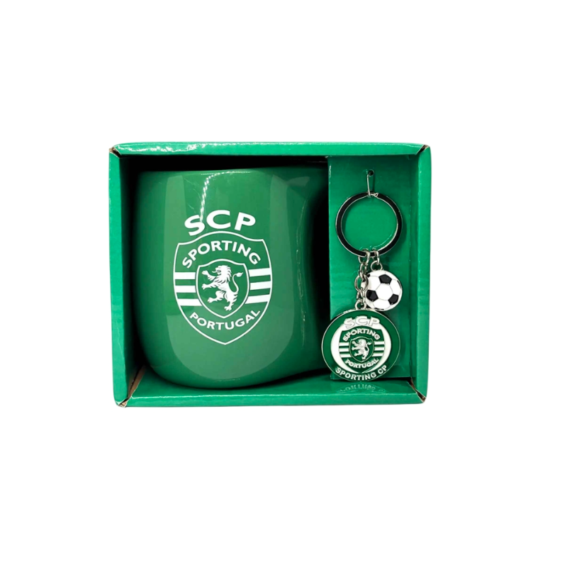Conjunto de caneca com emblema metálico+ Porta chaves SCP