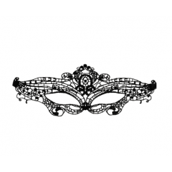 Máscara Fina de Renda Preta - Coquette Chic Desire