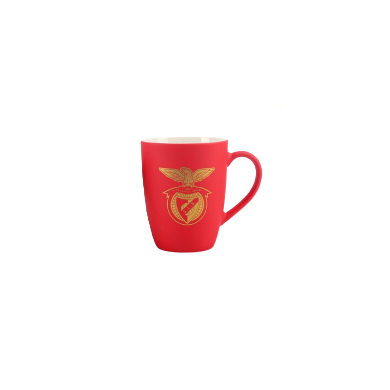 Caneca Veludo Vermelho c/ dourado